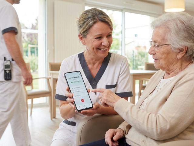 Téléphone DECT ou smartphone en maison de repos : quel équipement choisir pour votre personnel&nbsp;?